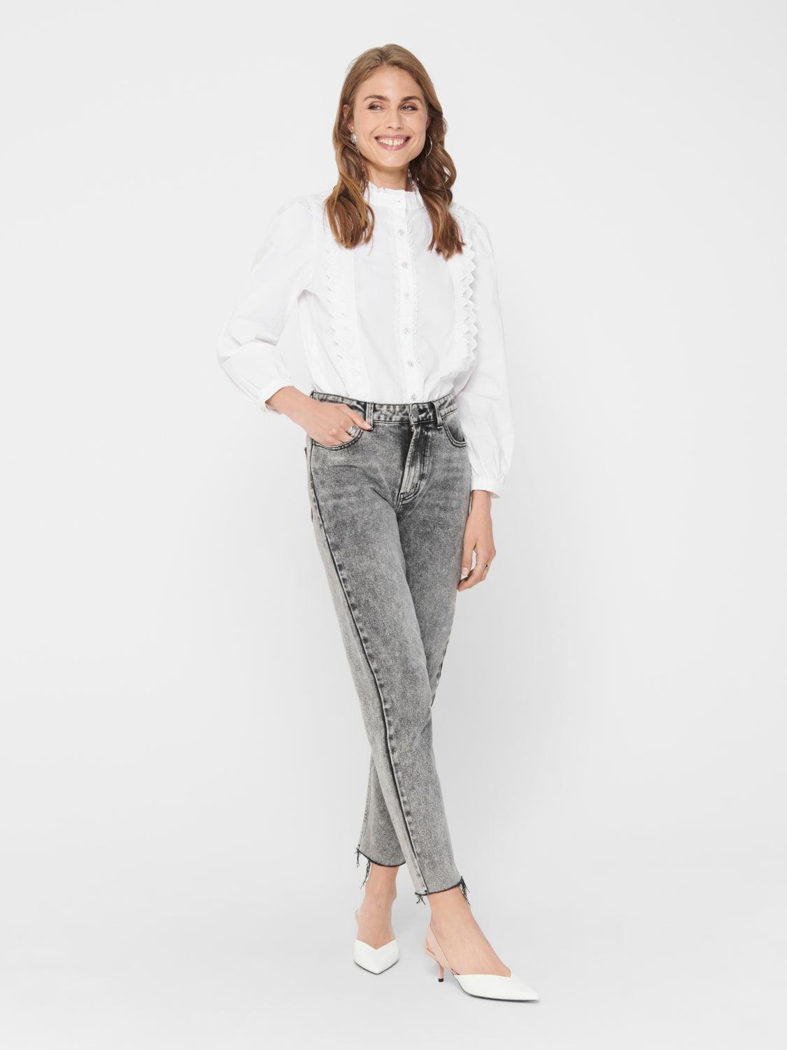 ONLWILD L/S Shirt - Hvit